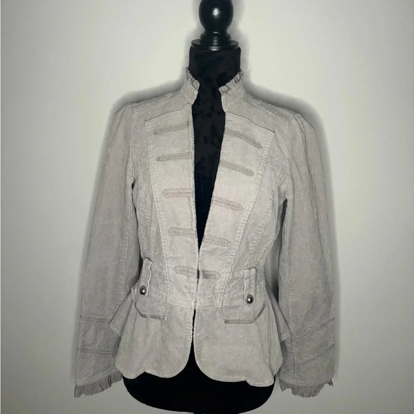 NWOT White house black market Grey Utility
Blazer Jacket size 4 - Picture 7 of 16